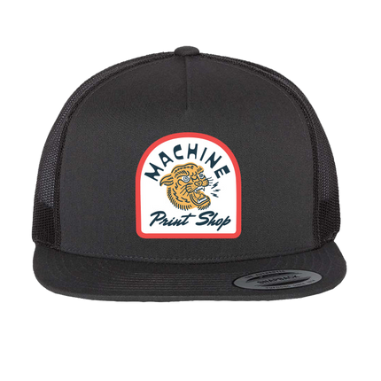 5 Panel Flat Bill Trucker Cap