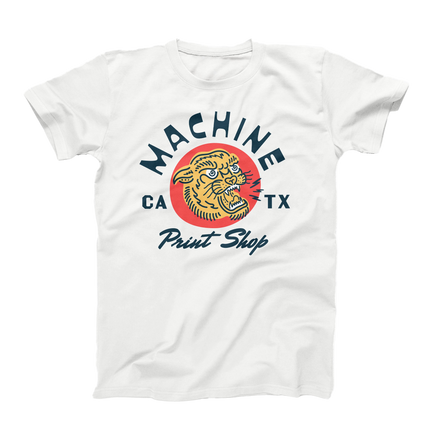 Machine Print Shop Unisex Shirt with Full Color Logo