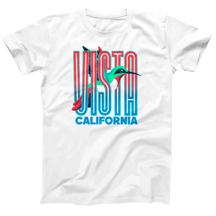 Vista Humming Bird Text Unisex Tee