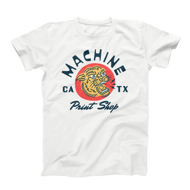 Machine Print Shop Unisex Shirt with Full Color Logo