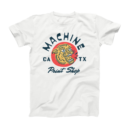 Machine Print Shop Unisex Shirt with Full Color Logo