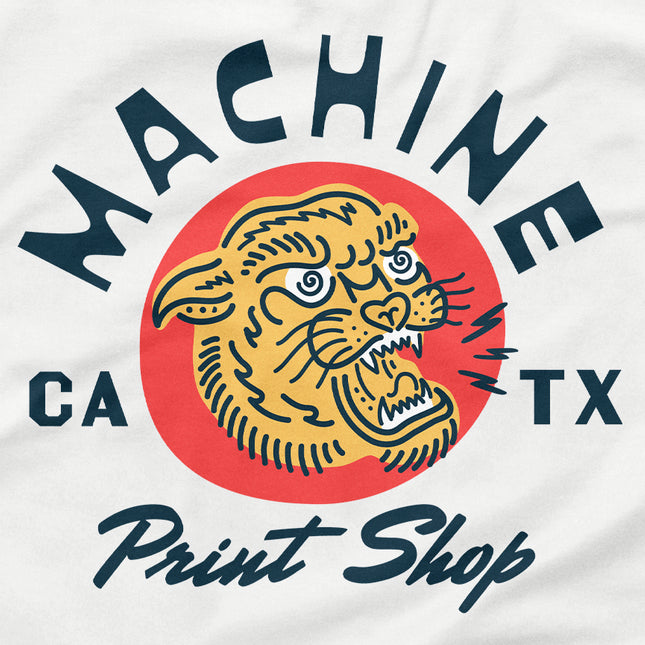 Machine Print Shop Unisex Shirt with Full Color Logo