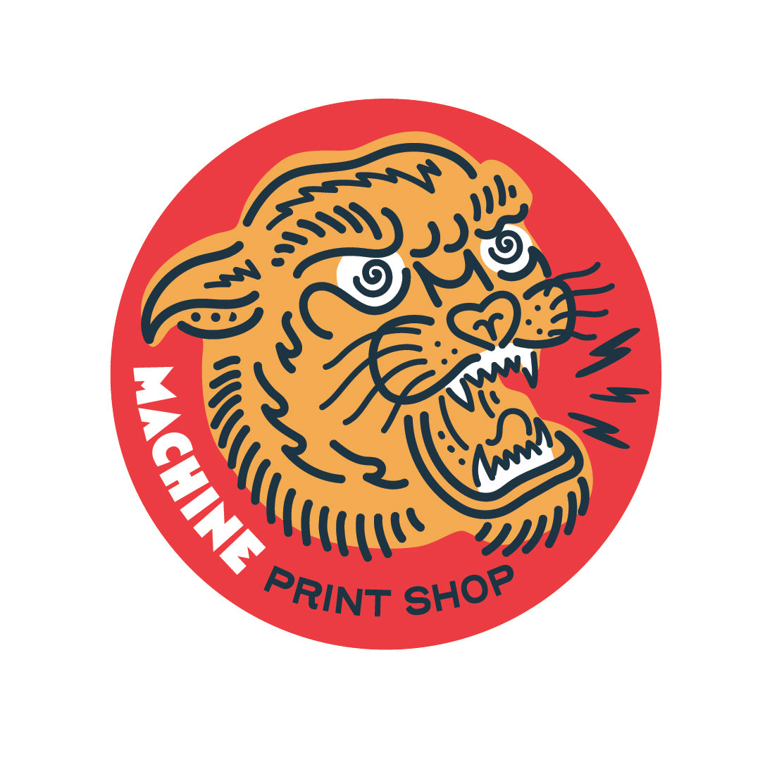 Machine Logo Sticker Stickers โ Machine Print Shop