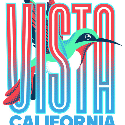 Vista Humming Bird Text Unisex Tee