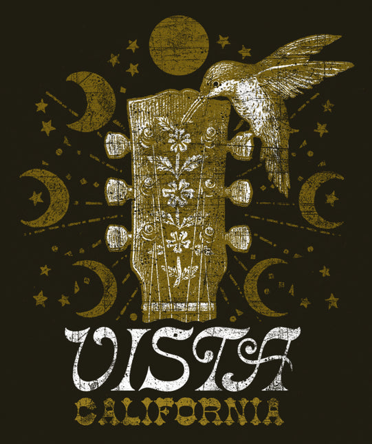 Vista Vintage Guitar Unisex Tee