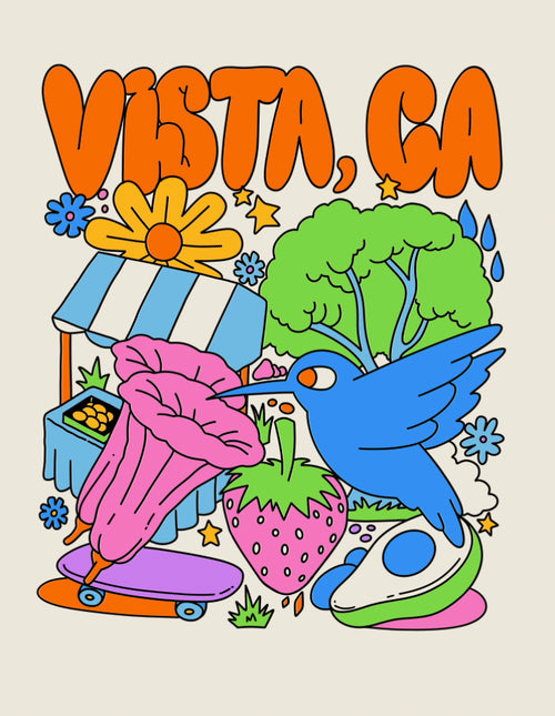 Vista Doodle Unisex Tee