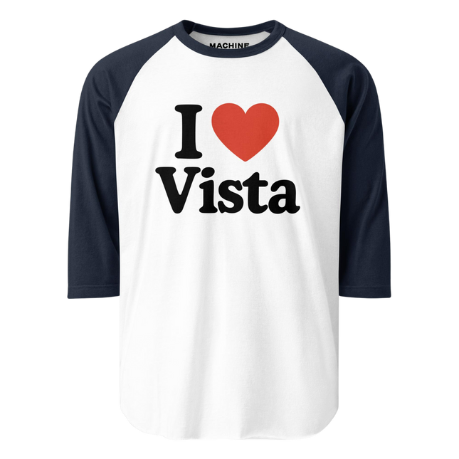 I Heart Vista 3/4 Sleeve Raglan Tee
