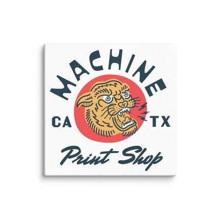 Machine Print Shop Canvas Poster - 24" x 24"